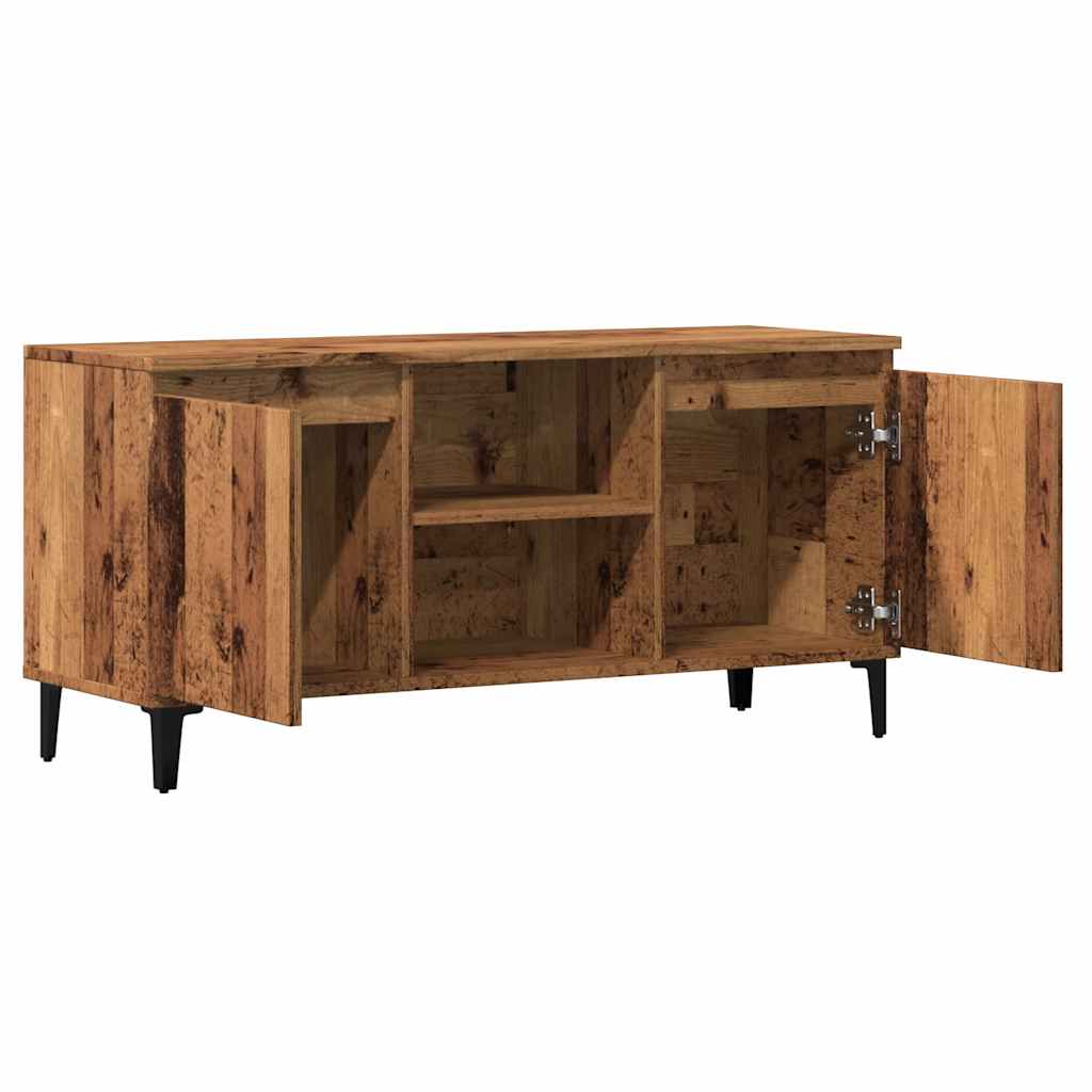 vidaXL Szafka pod TV, stare drewno, 102x35x50 cm