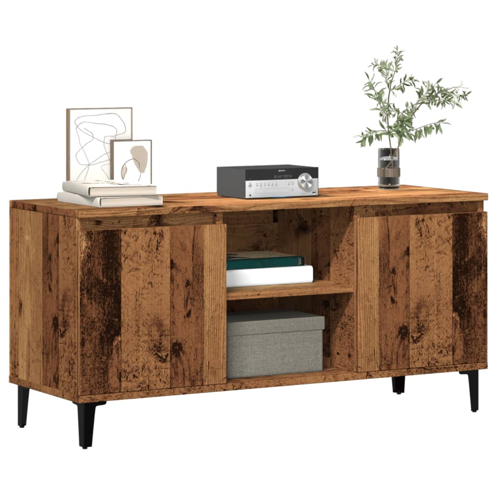 vidaXL Szafka pod TV, stare drewno, 102x35x50 cm