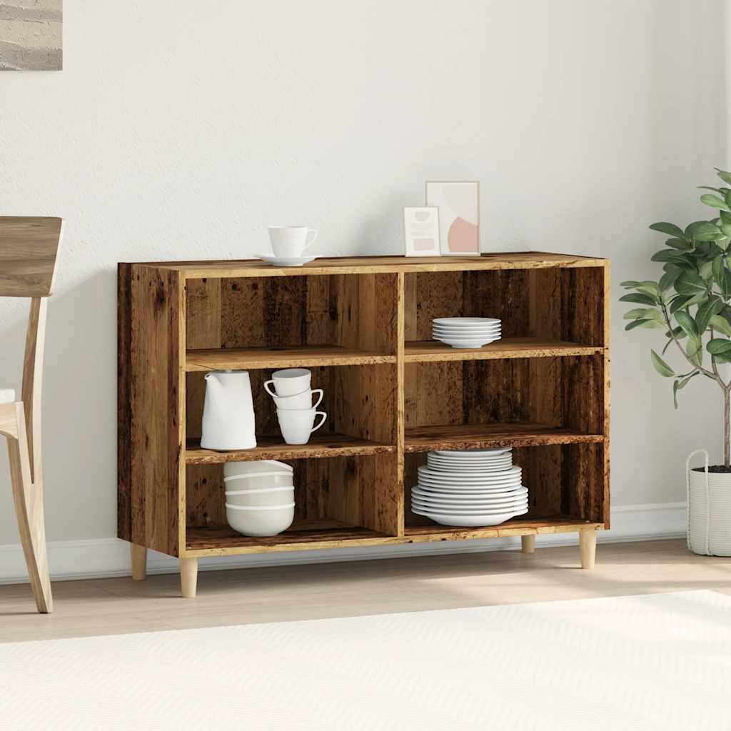 vidaXL Szafka, stare drewno, 103,5x35x70 cm, materiał drewnopochodny