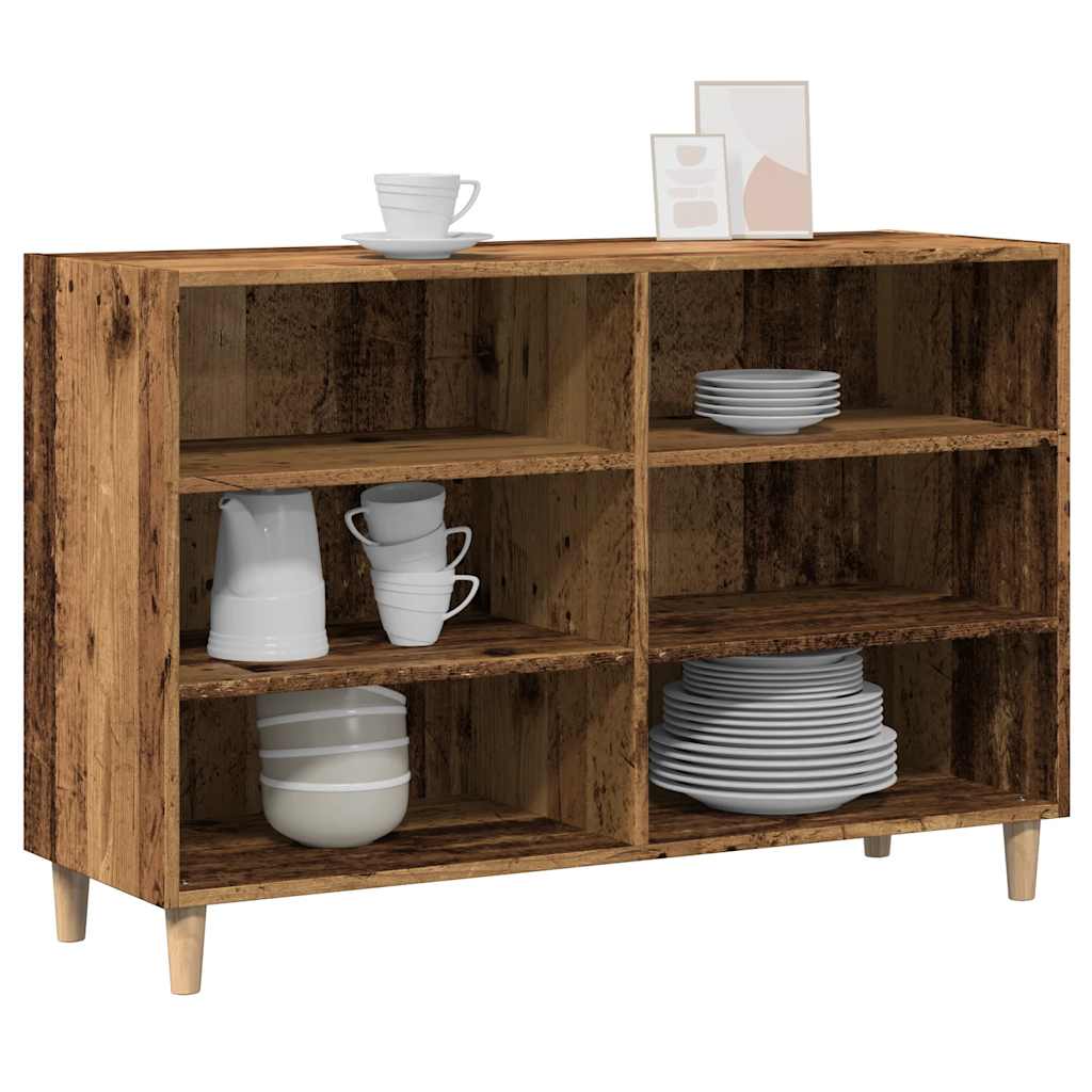 vidaXL Szafka, stare drewno, 103,5x35x70 cm, materiał drewnopochodny