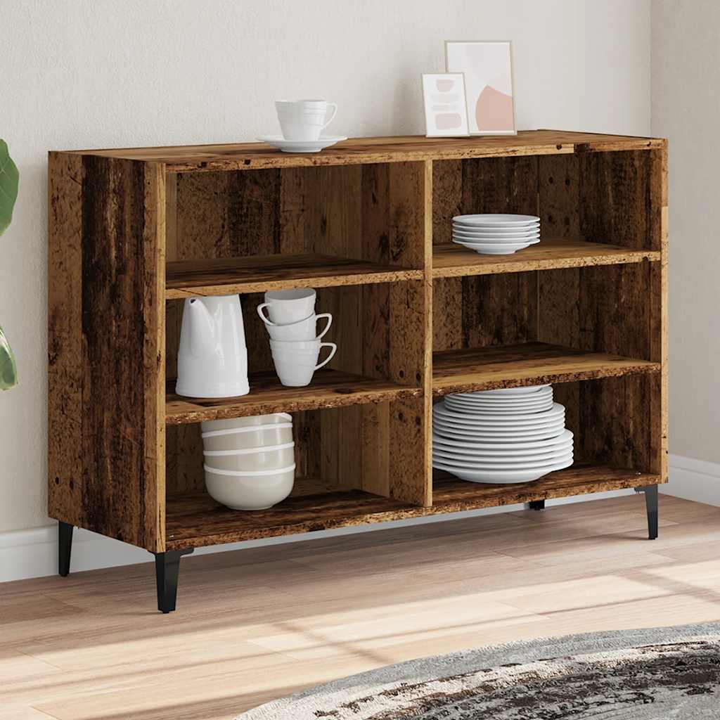 vidaXL Szafka, stare drewno, 103,5x35x70 cm, materiał drewnopochodny