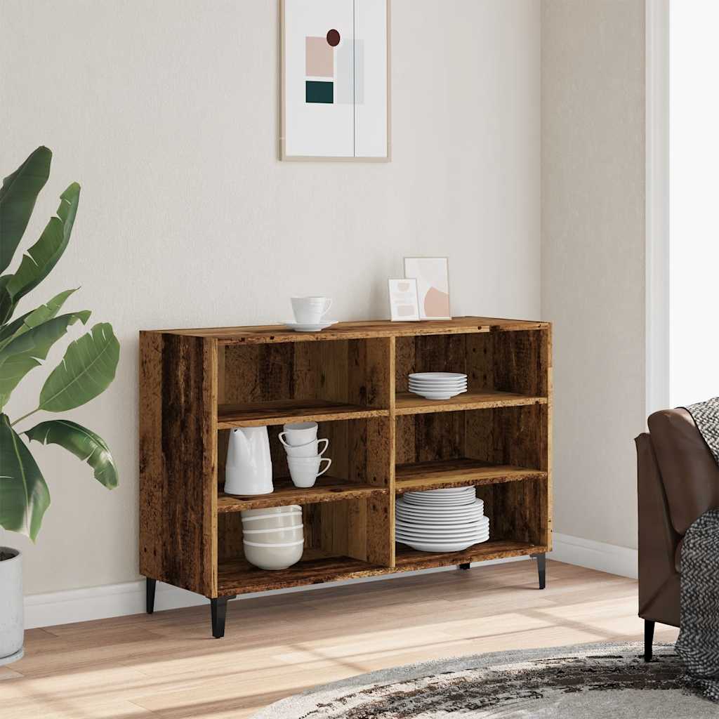 vidaXL Szafka, stare drewno, 103,5x35x70 cm, materiał drewnopochodny