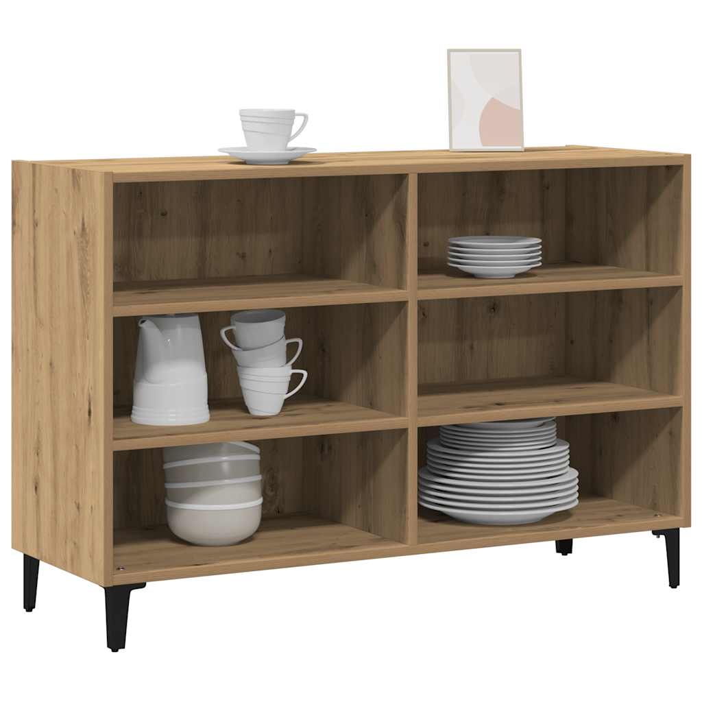 vidaXL Szafka, dąb artisan, 103,5x35x70 cm, materiał drewnopochodny