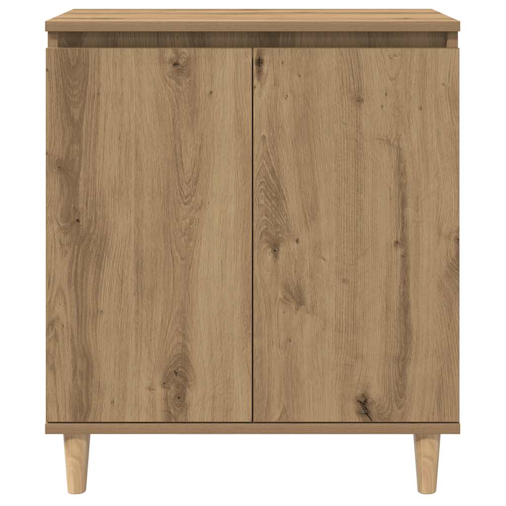vidaXL Komoda, dąb artisan, 60x35x70 cm, materiał drewnopochodny