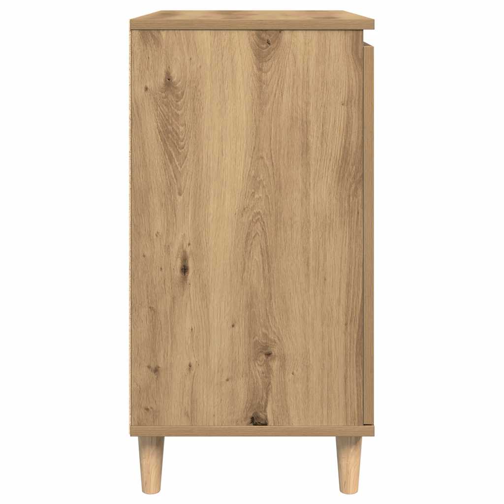 vidaXL Komoda, dąb artisan, 60x35x70 cm, materiał drewnopochodny