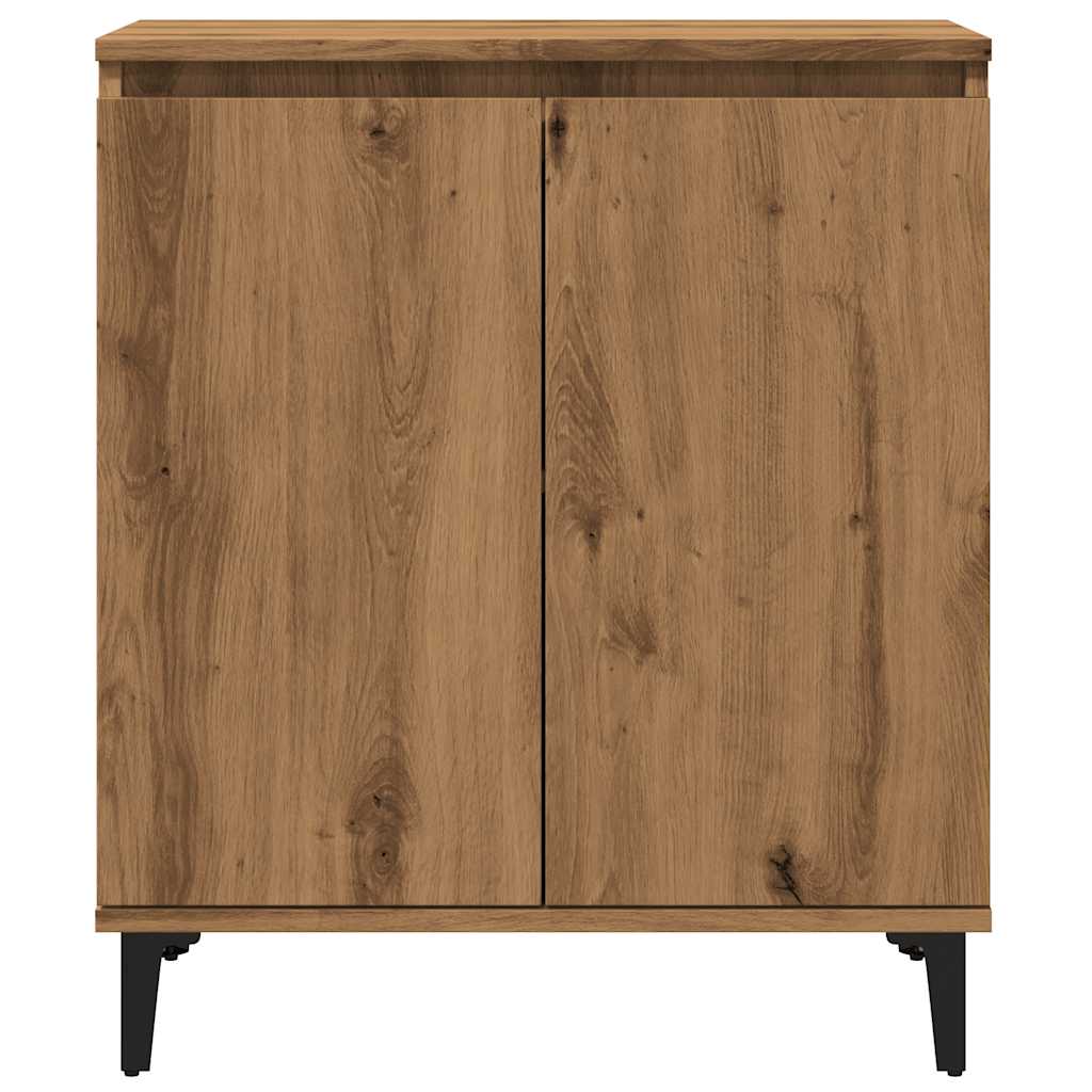 vidaXL Komoda, dąb artisan, 60x35x70 cm, materiał drewnopochodny