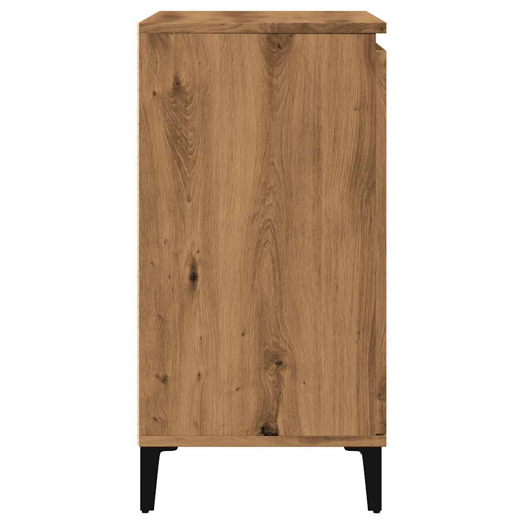 vidaXL Komoda, dąb artisan, 60x35x70 cm, materiał drewnopochodny