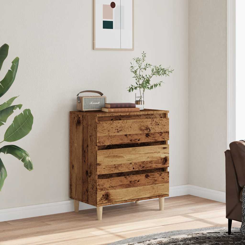 vidaXL Komoda, stare drewno, 60x35x70 cm, materiał drewnopochodny