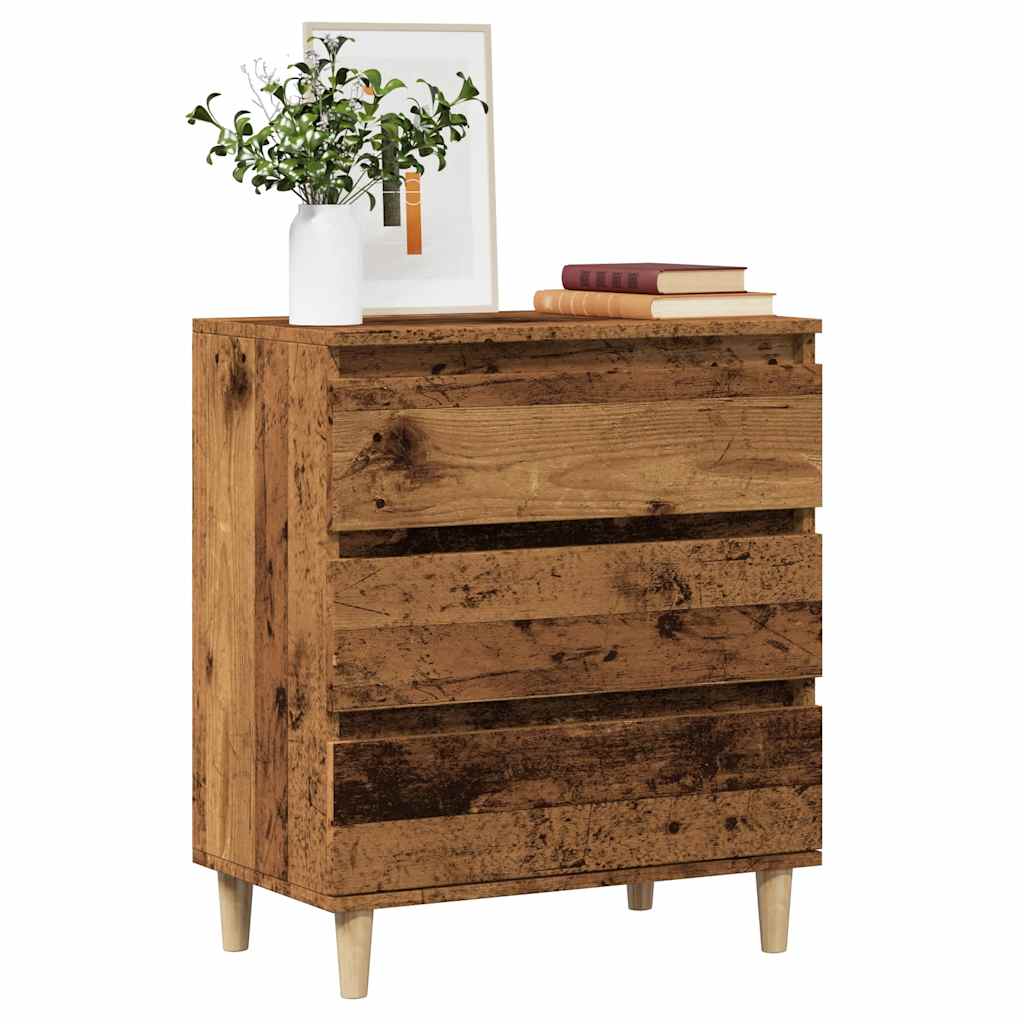 vidaXL Komoda, stare drewno, 60x35x70 cm, materiał drewnopochodny