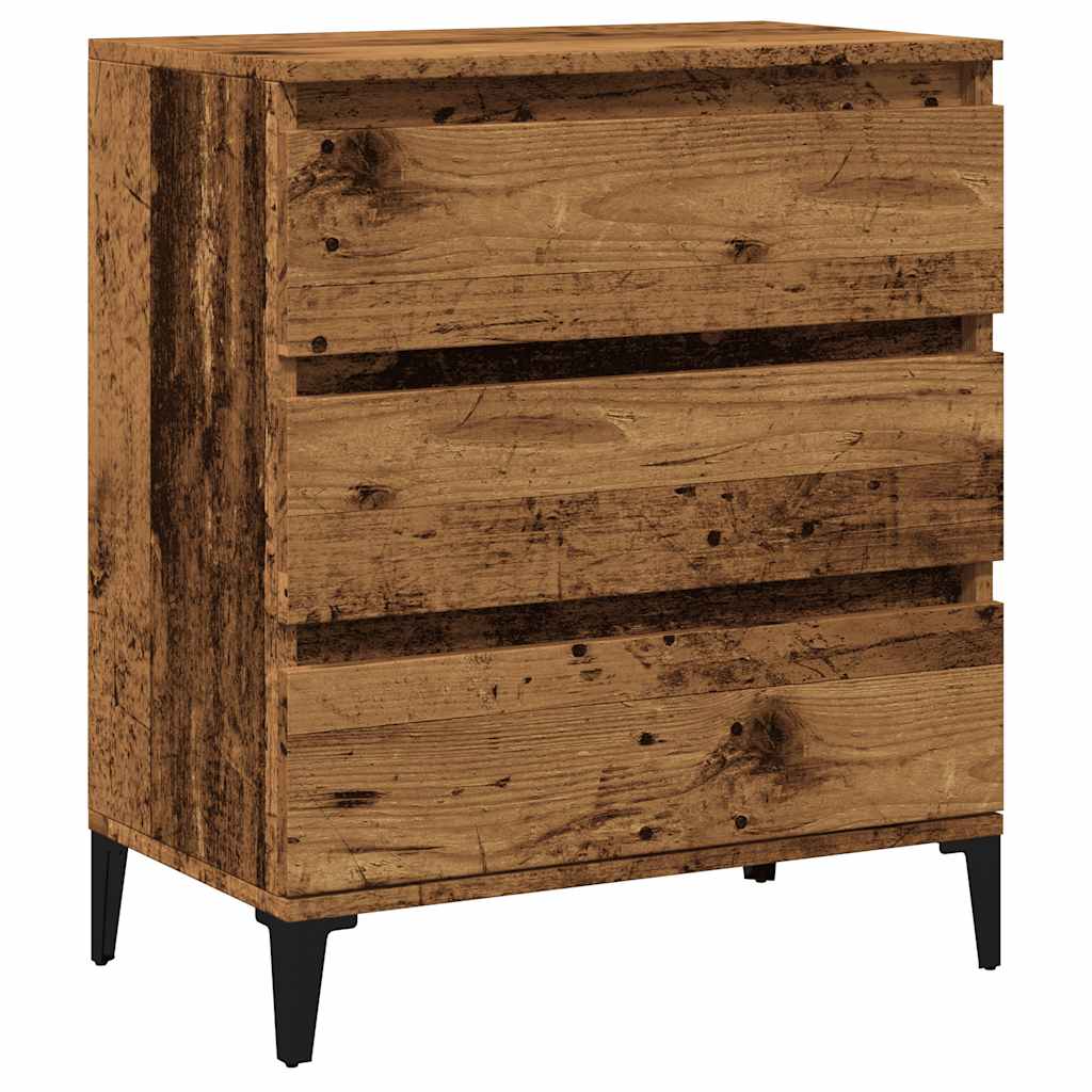 vidaXL Komoda, stare drewno, 60x35x70 cm, materiał drewnopochodny