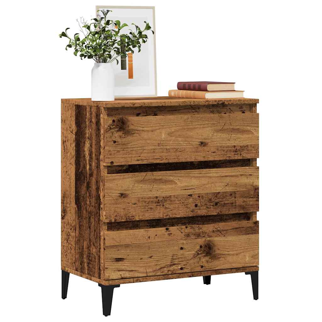 vidaXL Komoda, stare drewno, 60x35x70 cm, materiał drewnopochodny