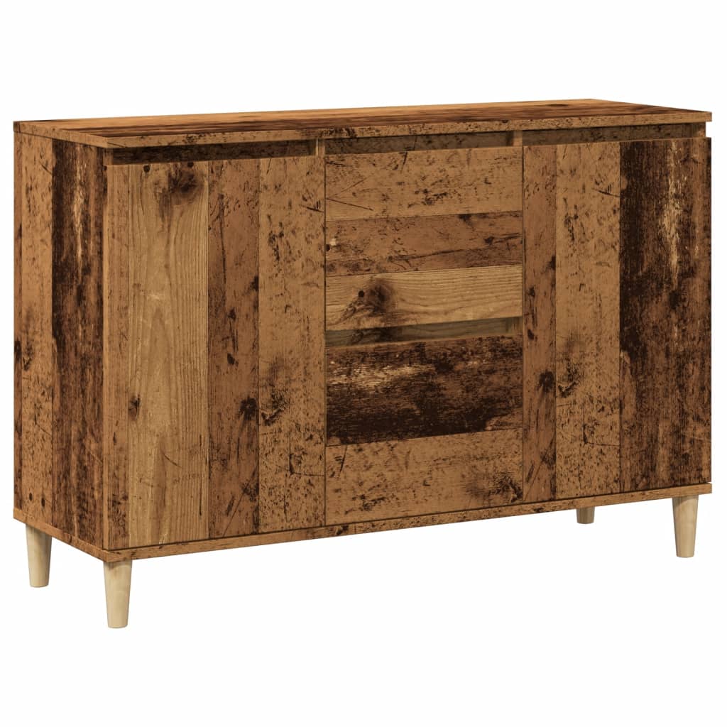 vidaXL Szafka, stare drewno, 102x35x70 cm, materiał drewnopochodny