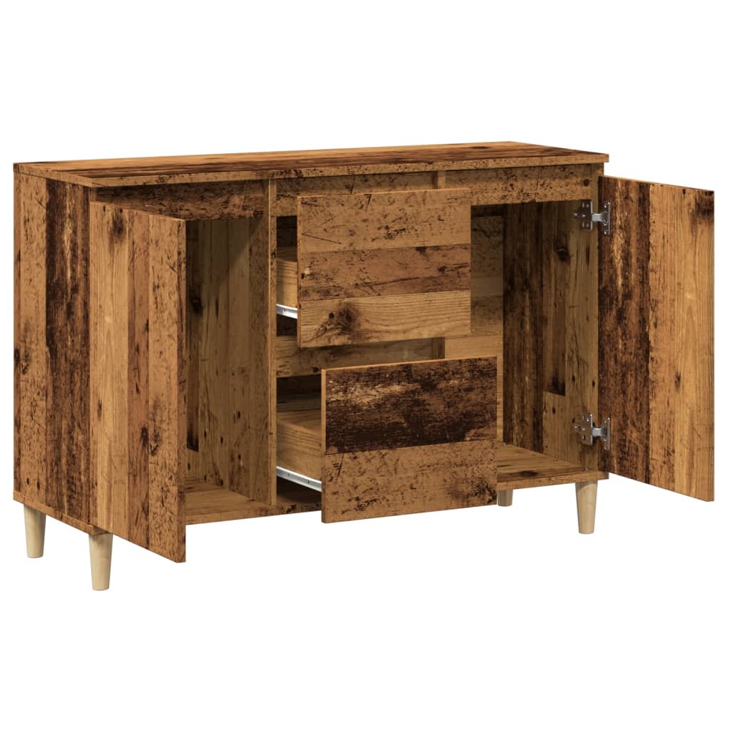 vidaXL Szafka, stare drewno, 102x35x70 cm, materiał drewnopochodny