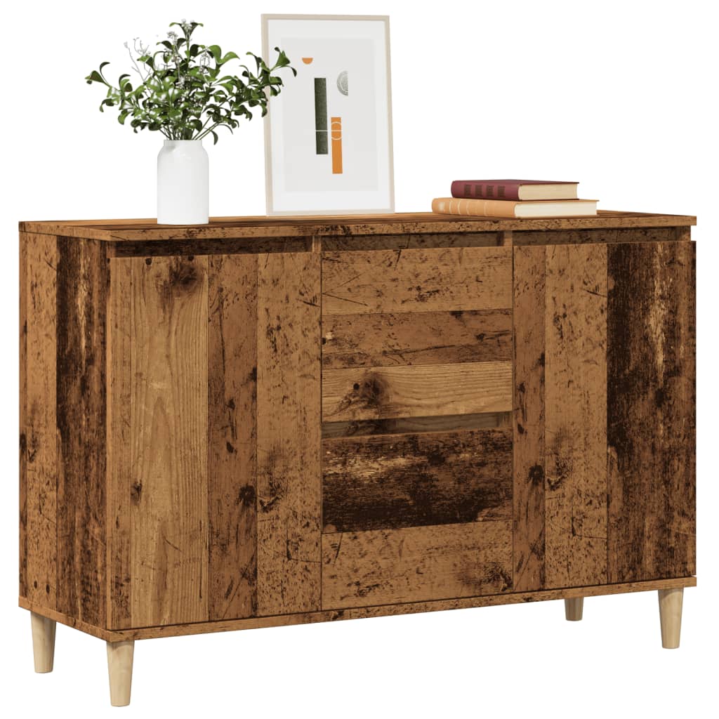 vidaXL Szafka, stare drewno, 102x35x70 cm, materiał drewnopochodny