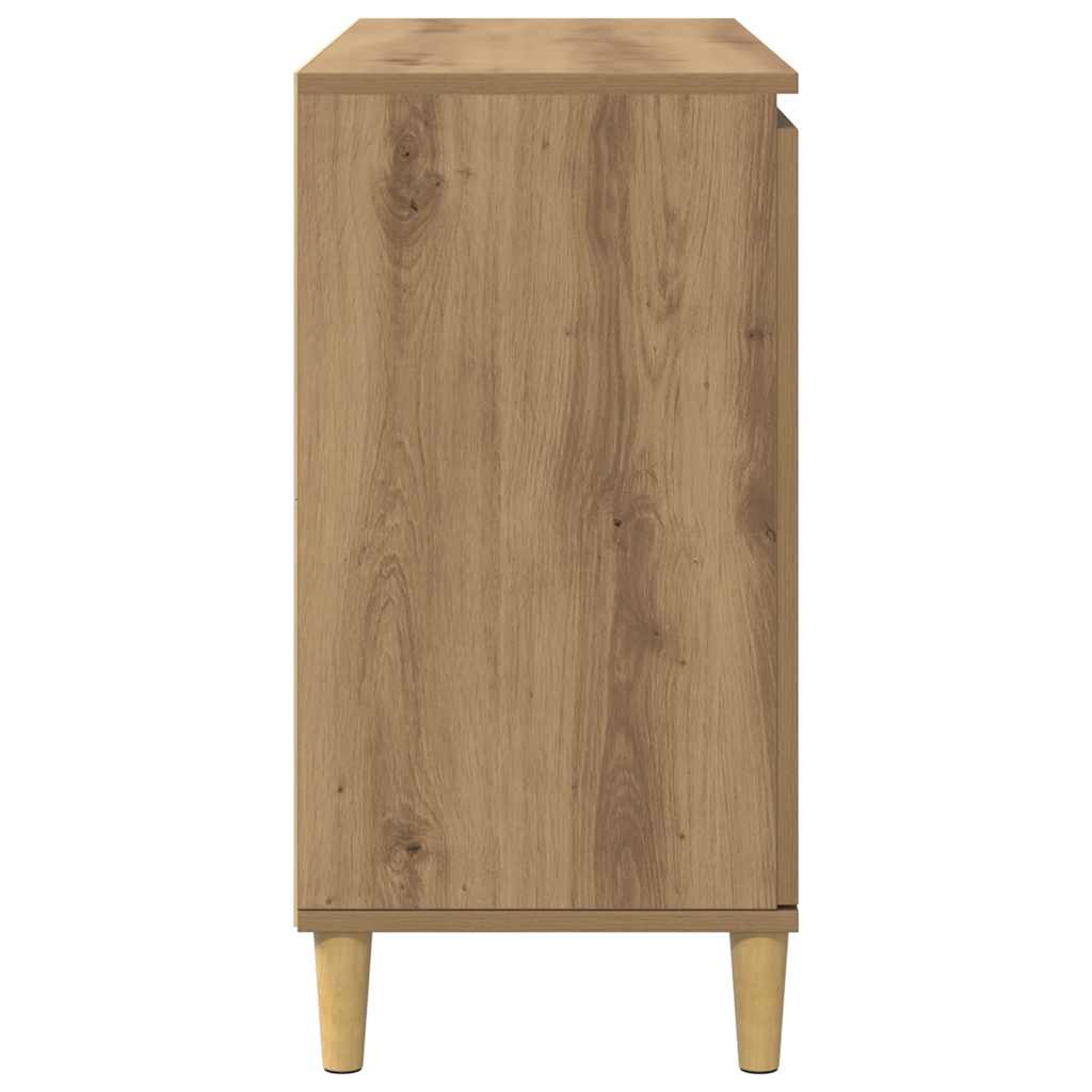 vidaXL Szafka, dąb artisan, 102x35x70 cm, materiał drewnopochodny
