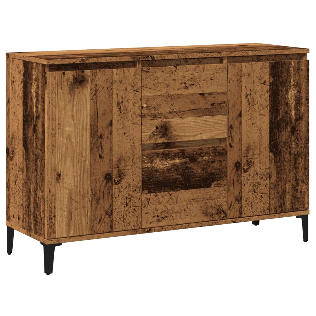 vidaXL Szafka, stare drewno, 102x35x70 cm, materiał drewnopochodny