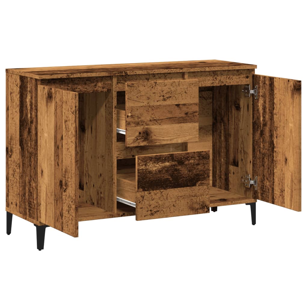 vidaXL Szafka, stare drewno, 102x35x70 cm, materiał drewnopochodny