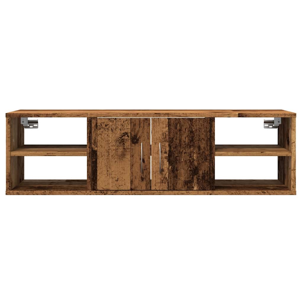 vidaXL Szafka wisząca, stare drewno, 101x30x29 cm