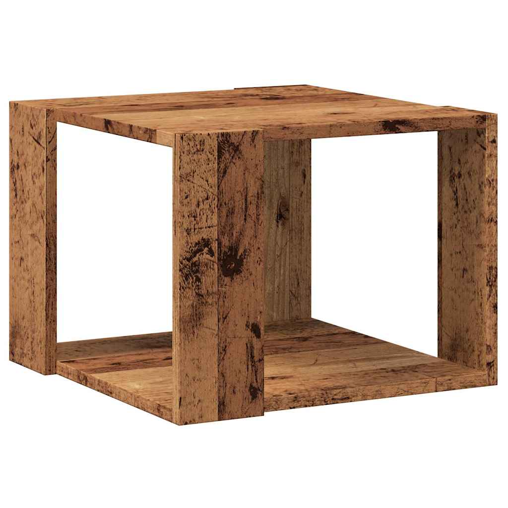 vidaXL Stolik kawowy, stare drewno, 40x40x30 cm