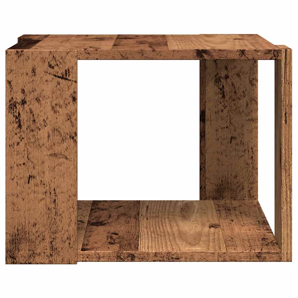 vidaXL Stolik kawowy, stare drewno, 40x40x30 cm