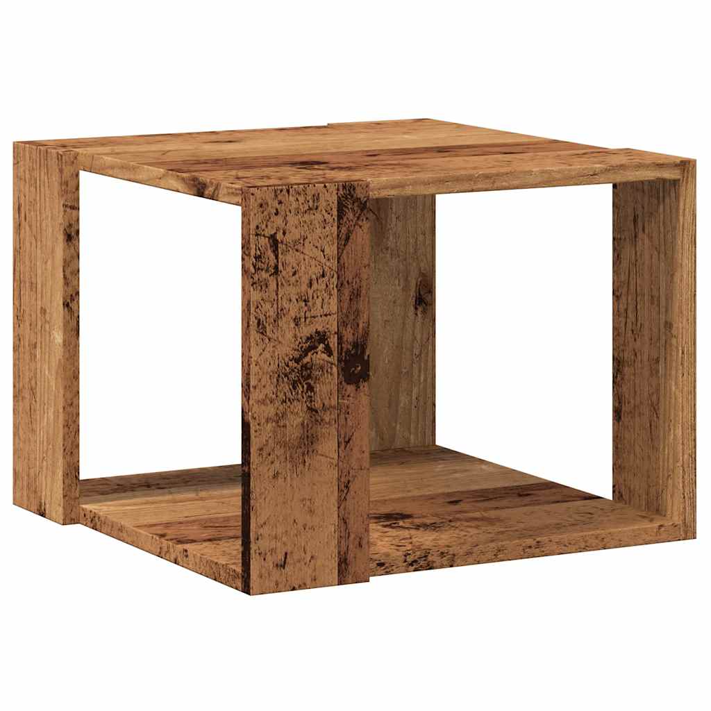 vidaXL Stolik kawowy, stare drewno, 40x40x30 cm