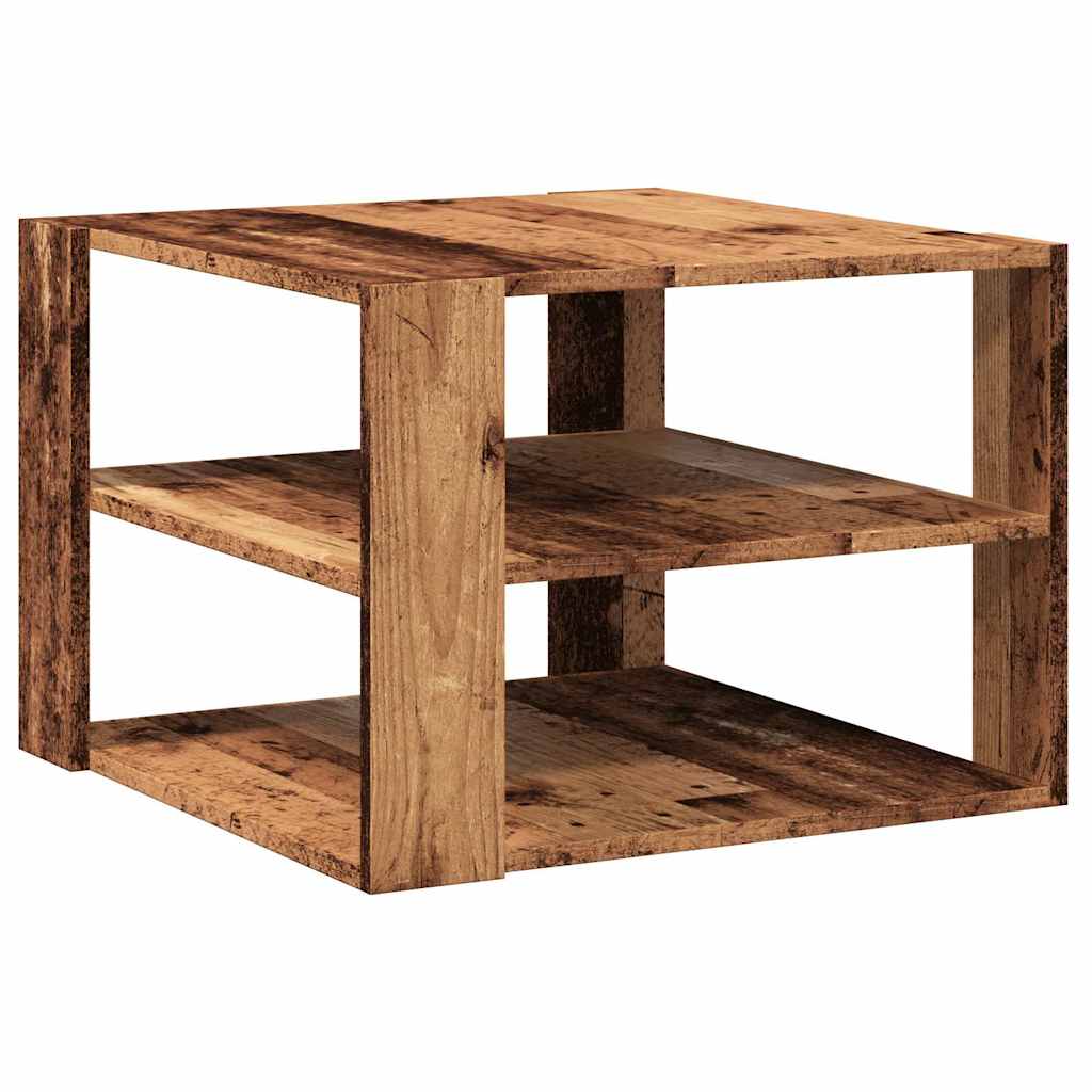 vidaXL Stolik kawowy, stare drewno, 58x58x40 cm