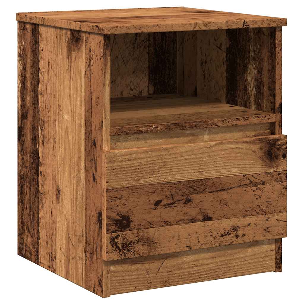 vidaXL Szafka nocna, stare drewno, 40x40x50cm, materiał drewnopochodny