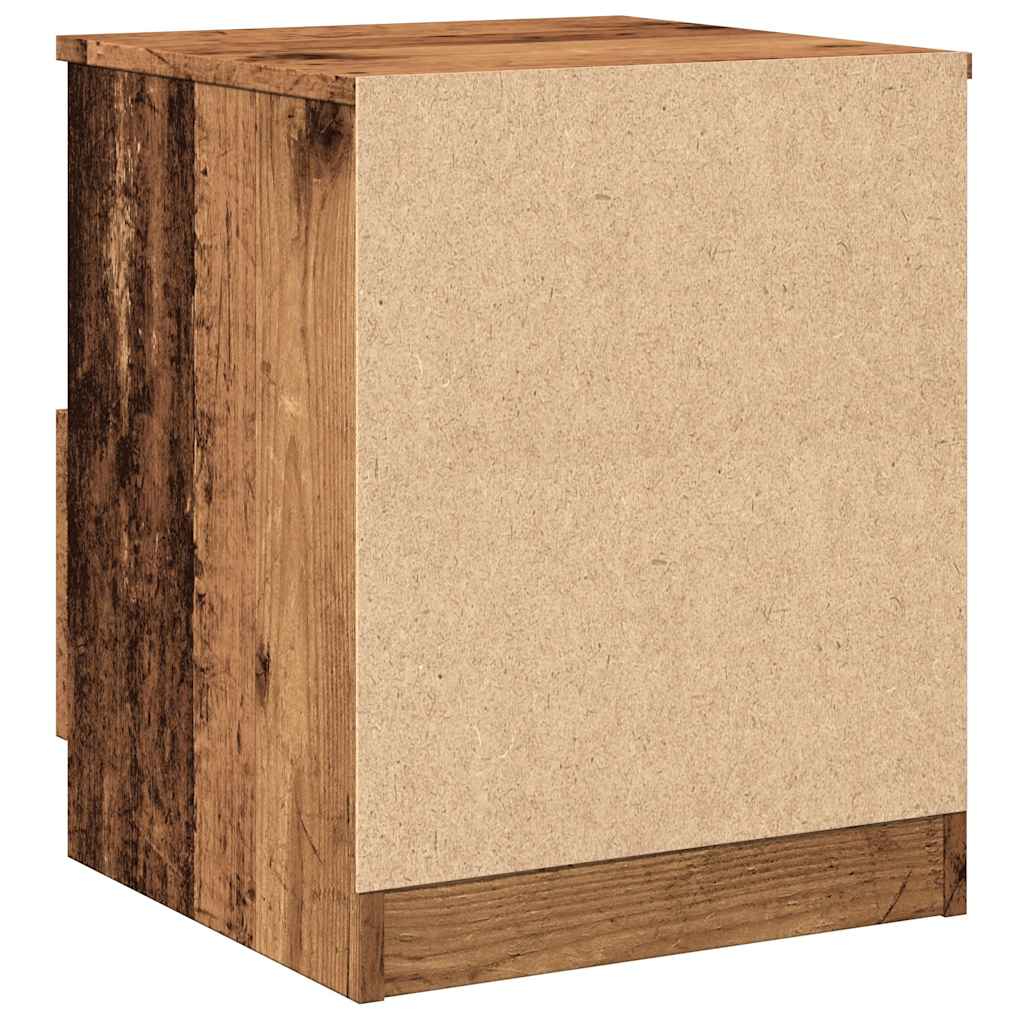 vidaXL Szafka nocna, stare drewno, 40x40x50cm, materiał drewnopochodny