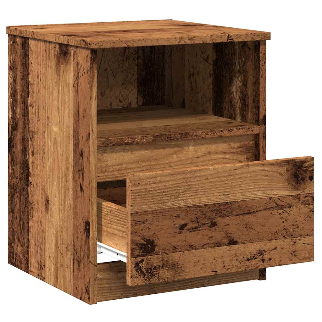 vidaXL Szafka nocna, stare drewno, 40x40x50cm, materiał drewnopochodny