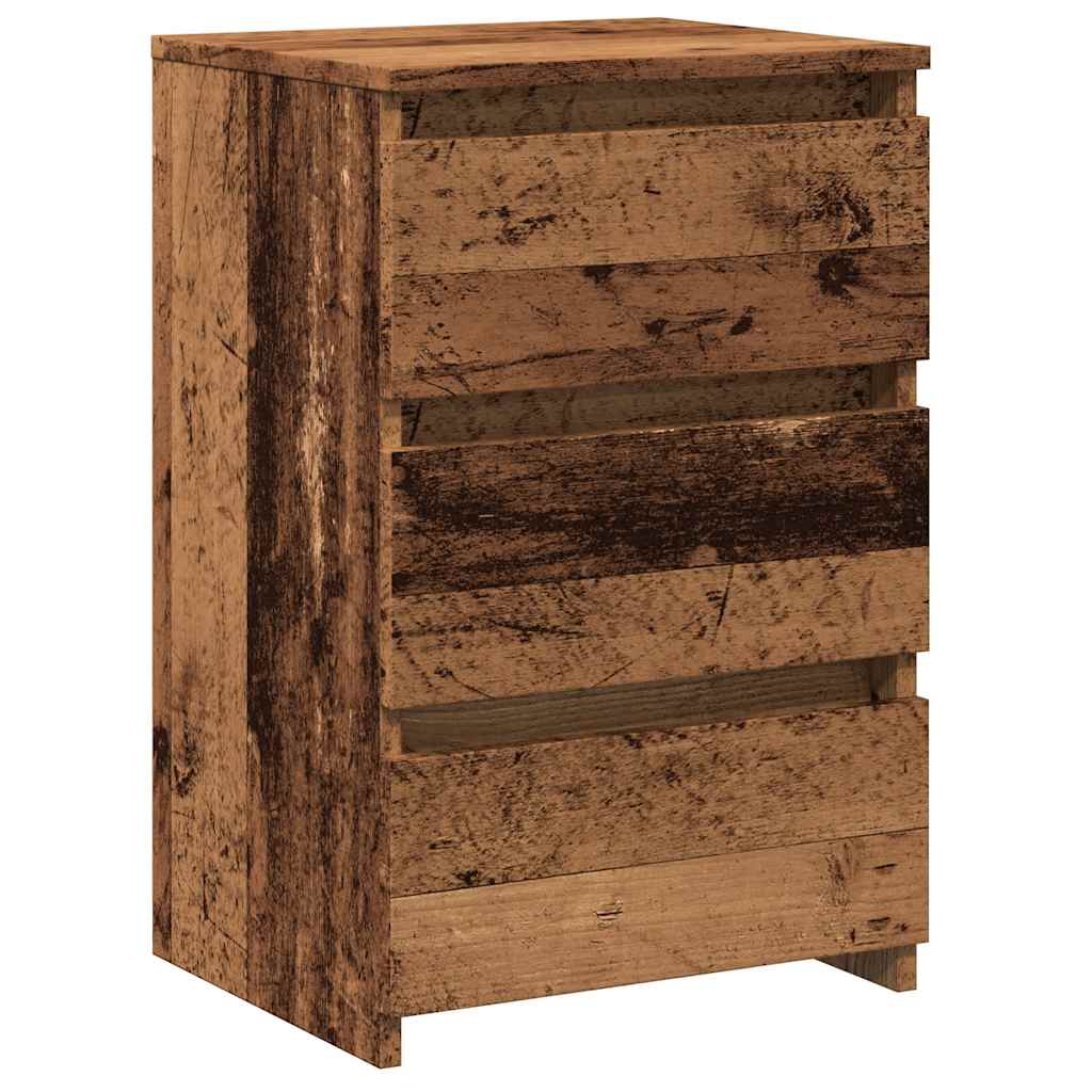 vidaXL Szafka nocna, stare drewno, 40x35x62,5 cm
