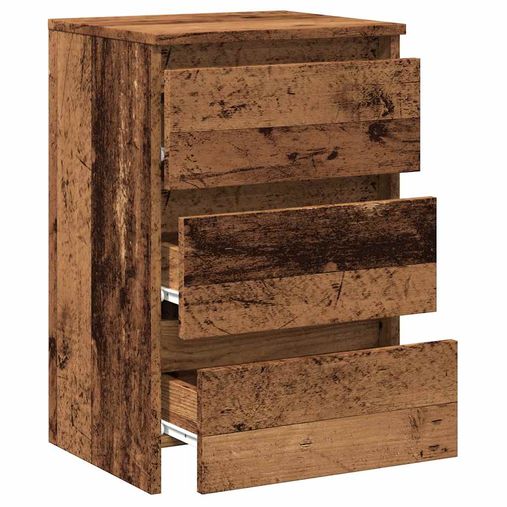 vidaXL Szafka nocna, stare drewno, 40x35x62,5 cm