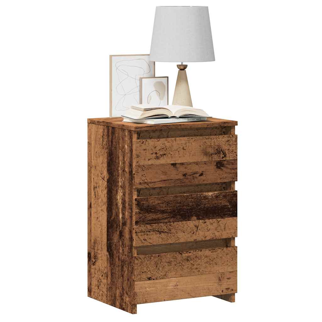vidaXL Szafka nocna, stare drewno, 40x35x62,5 cm