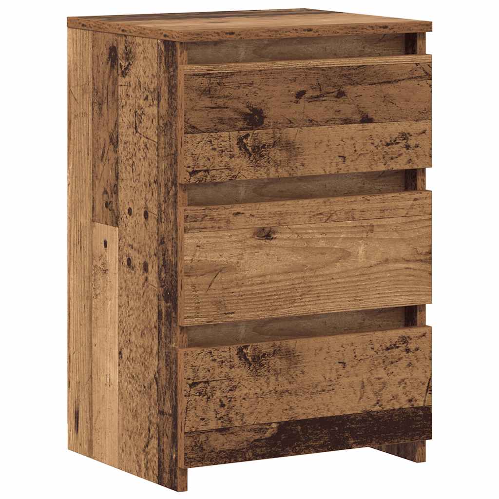 vidaXL Szafki nocne, 2 szt., stare drewno, 40x35x62,5 cm