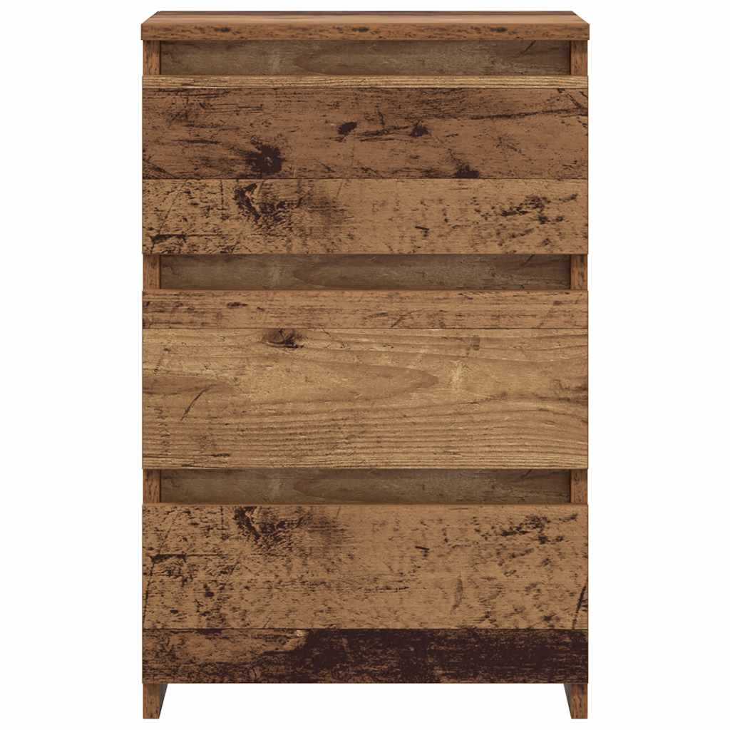 vidaXL Szafki nocne, 2 szt., stare drewno, 40x35x62,5 cm
