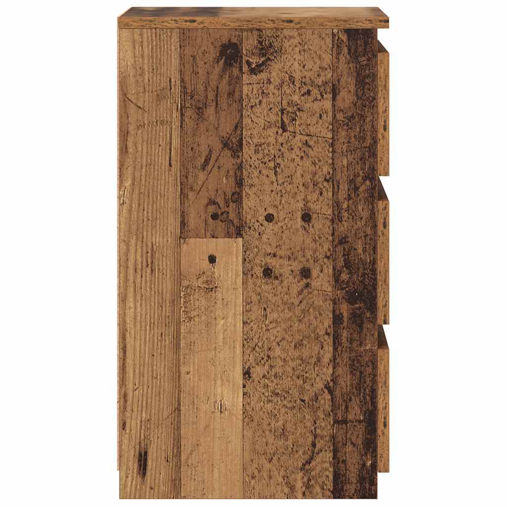 vidaXL Szafki nocne, 2 szt., stare drewno, 40x35x62,5 cm