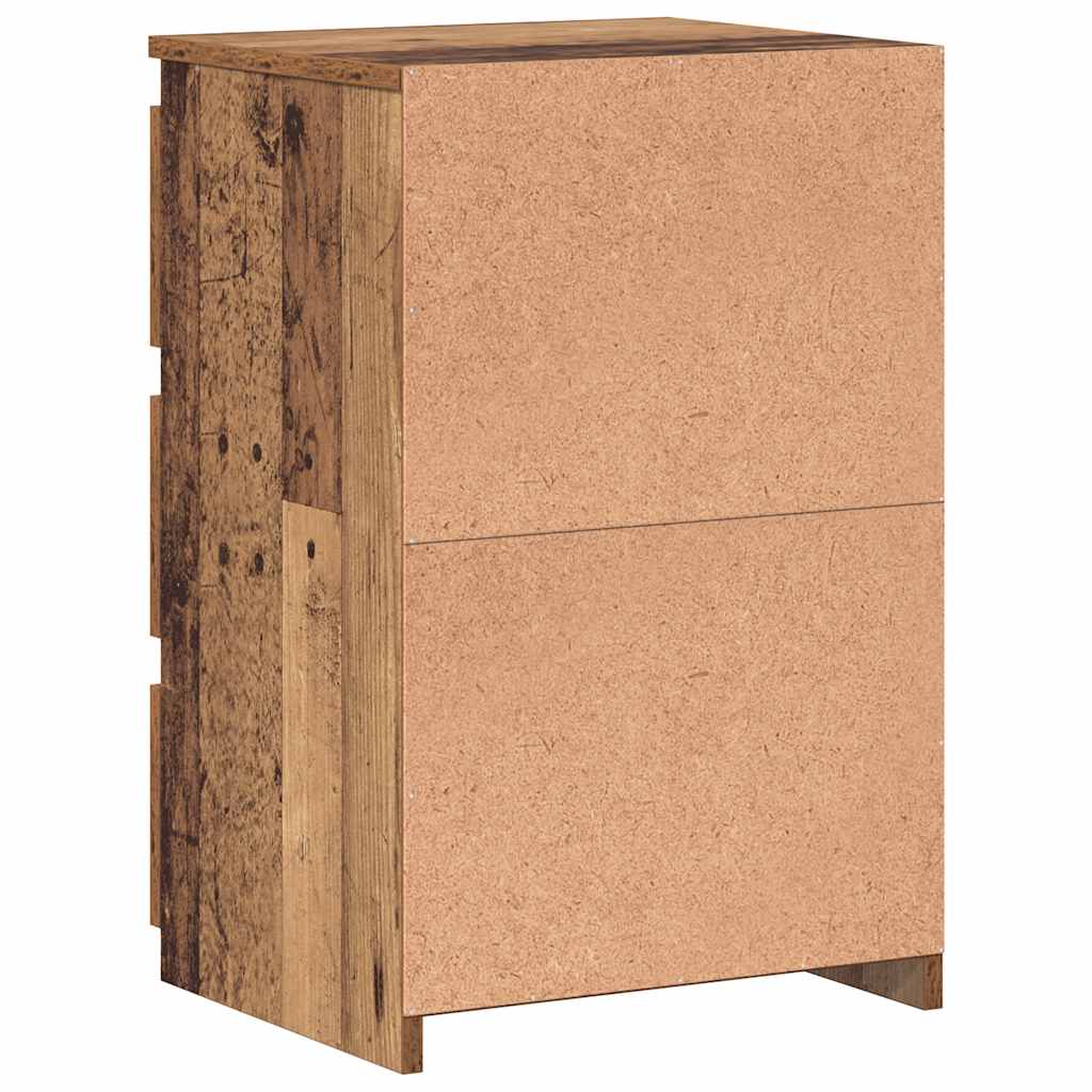 vidaXL Szafki nocne, 2 szt., stare drewno, 40x35x62,5 cm