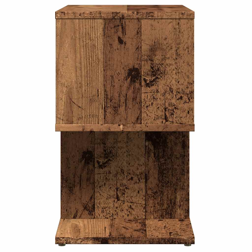 vidaXL Szafka nocna, stare drewno, 50x30x51,5 cm