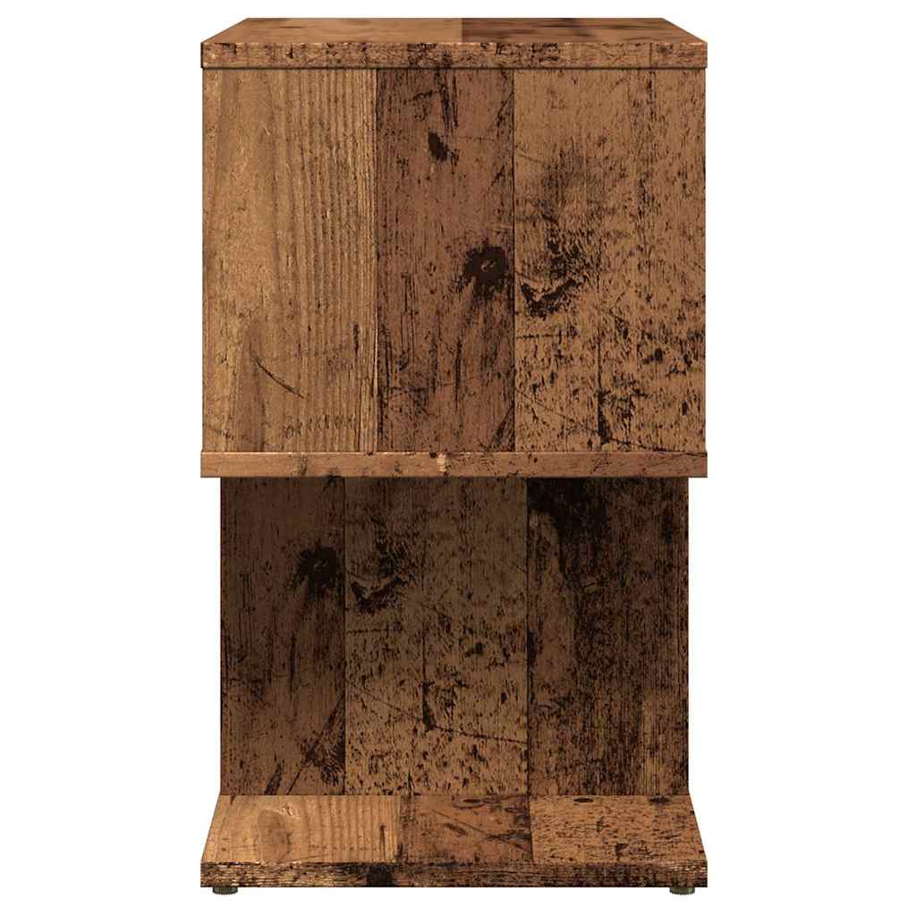 vidaXL Szafki nocne, 2 szt., stare drewno, 50x30x51,5 cm