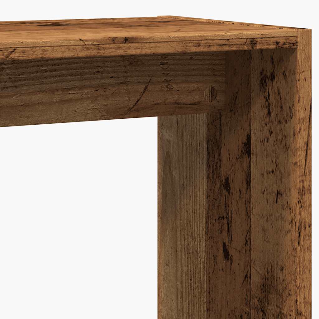 vidaXL Stolik boczny, stare drewno, 50x26x50 cm