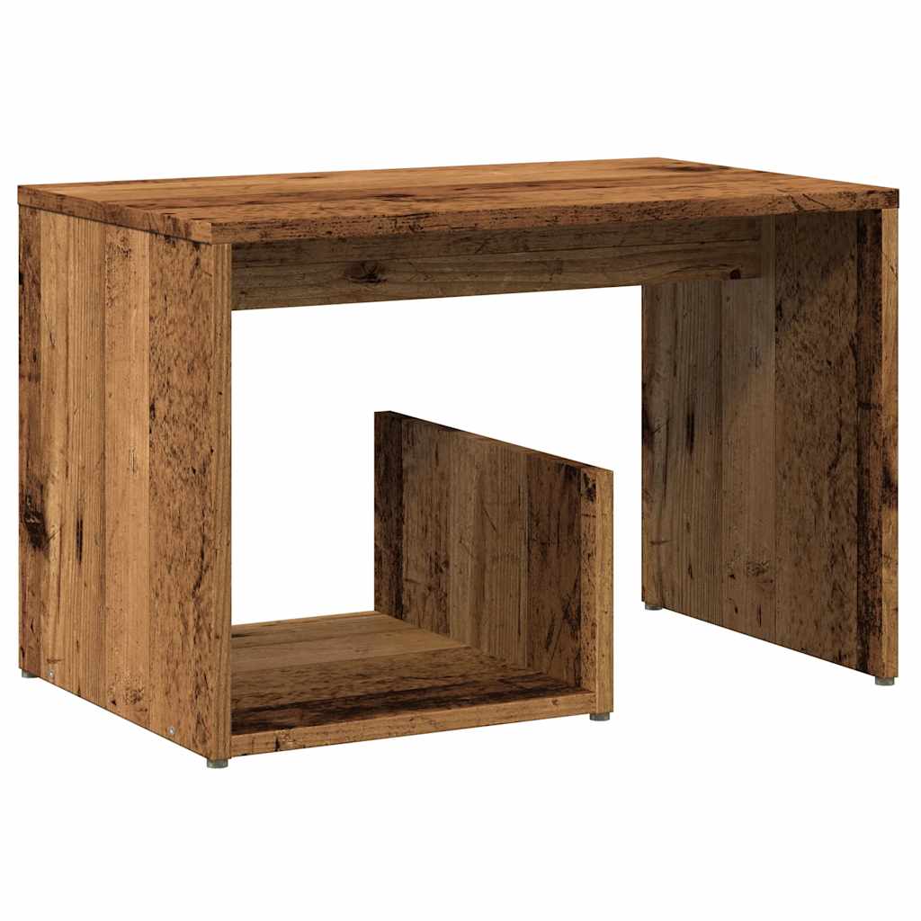 vidaXL Stolik, stare drewno, 59x36x38 cm, materiał drewnopochodny