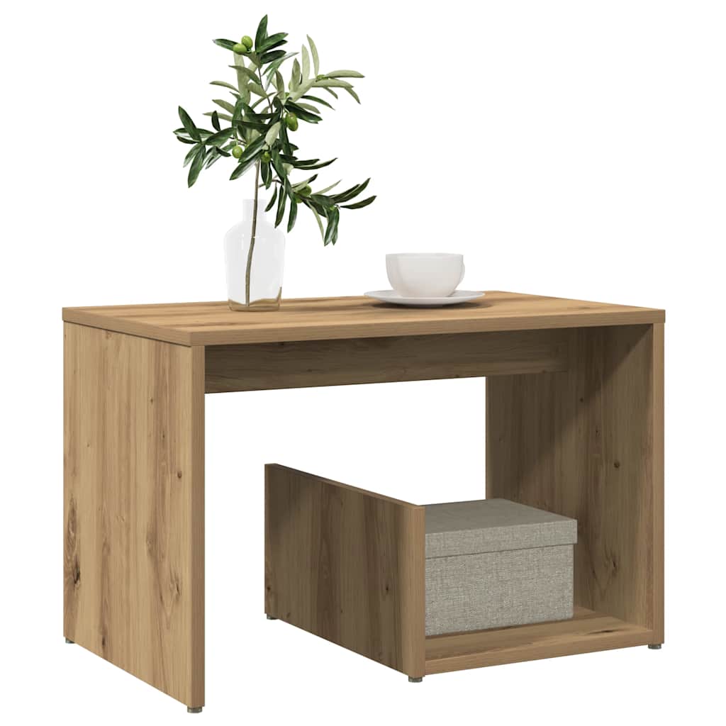 vidaXL Stolik boczny, dąb artisan, 59x36x38 cm materiał drewnopochodny