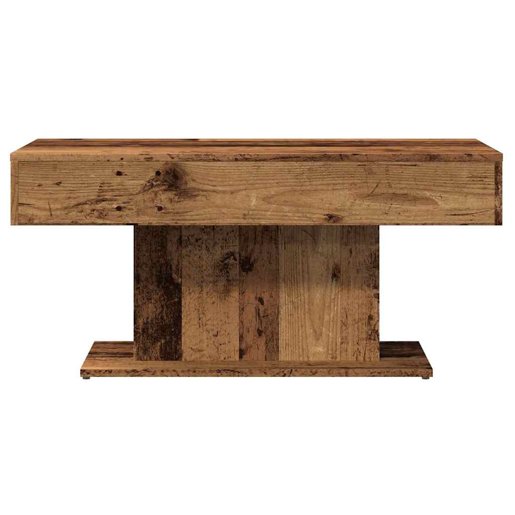 vidaXL Stolik kawowy Stare drewno 96x50x45 cm Drewno konstrukcyjne