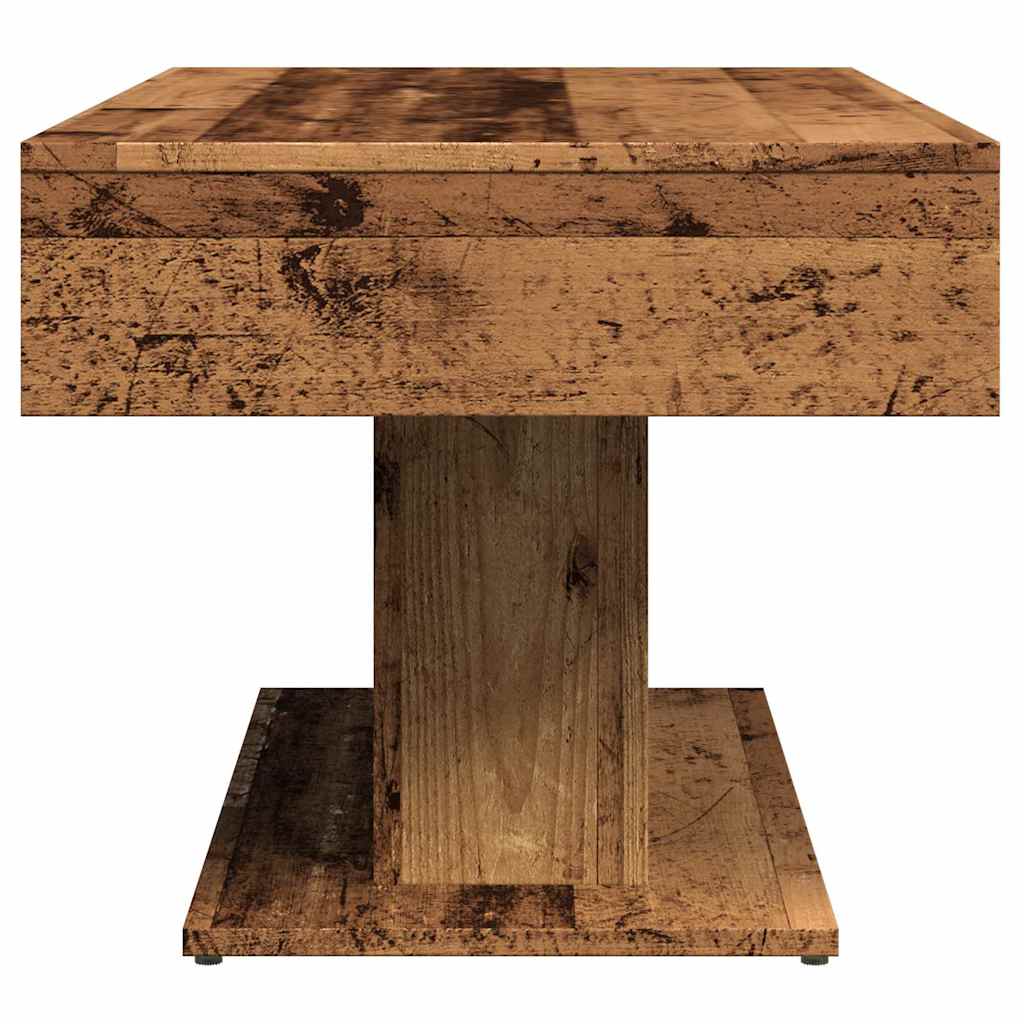 vidaXL Stolik kawowy Stare drewno 96x50x45 cm Drewno konstrukcyjne