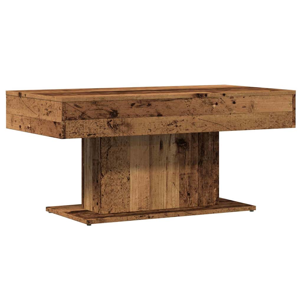 vidaXL Stolik kawowy Stare drewno 96x50x45 cm Drewno konstrukcyjne