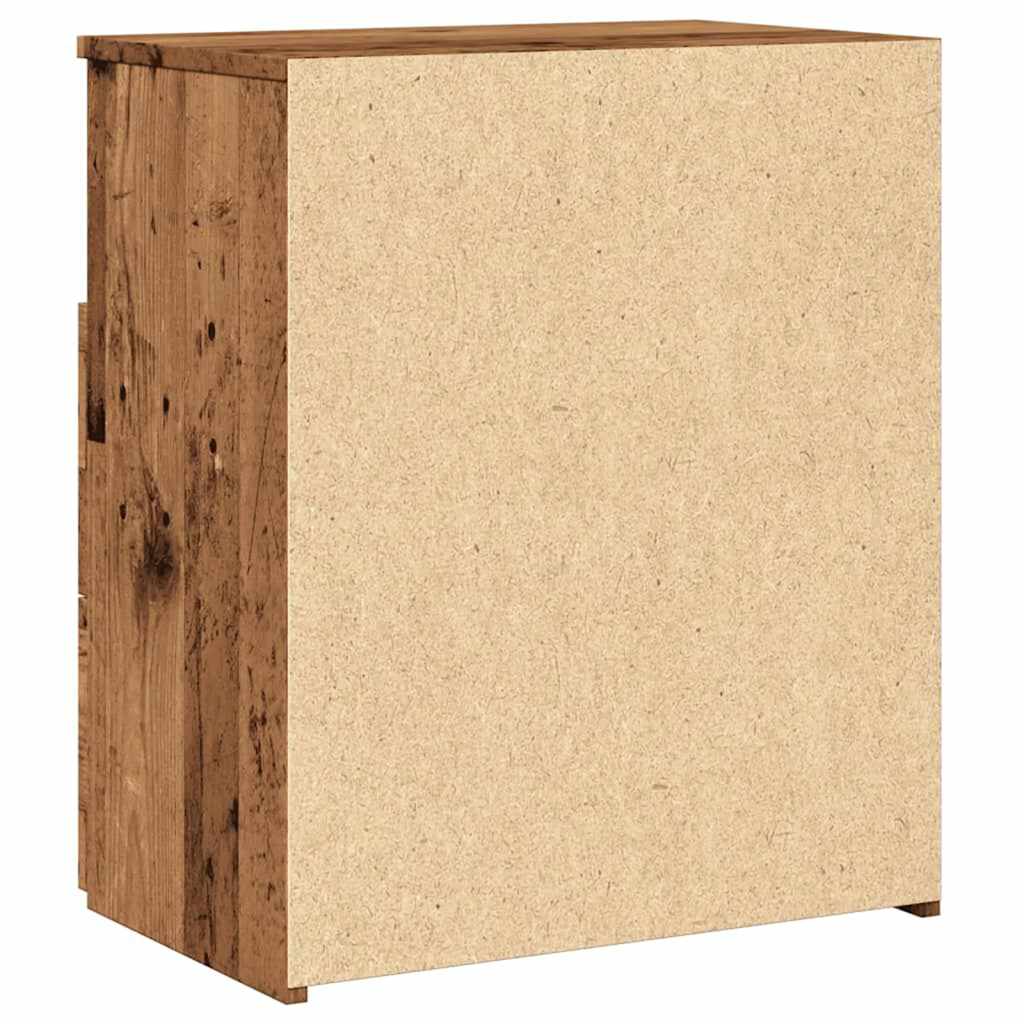 vidaXL Szafka nocna, stare drewno 50x32x60 cm, materiał drewnopochodny