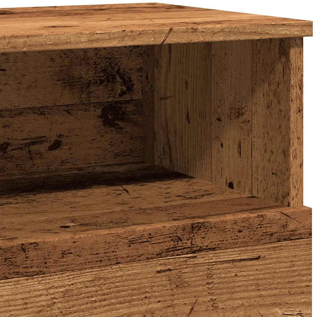 vidaXL Szafka nocna, stare drewno 50x32x60 cm, materiał drewnopochodny