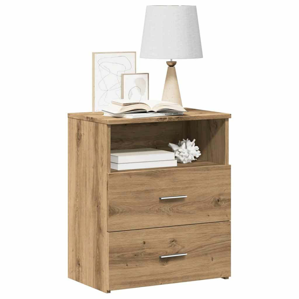 vidaXL Szafka nocna dąb artisan 50x32x60cm cm, materiał drewnopochodny