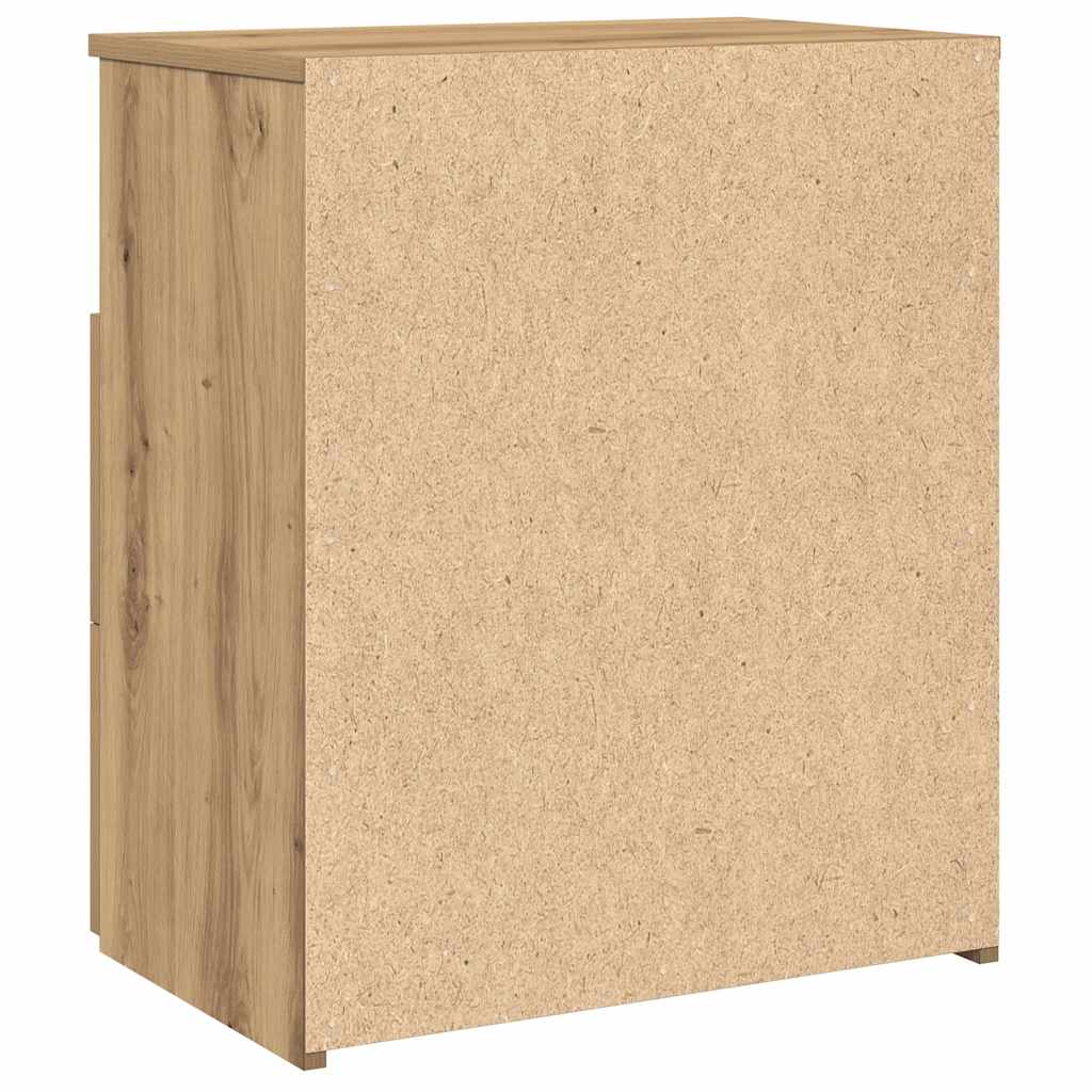 vidaXL Szafka nocna dąb artisan 50x32x60cm cm, materiał drewnopochodny