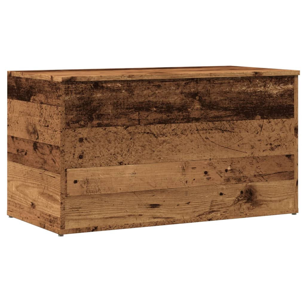 vidaXL Skrzynia, stare drewno, 84x42x46 cm, materiał drewnopochodny