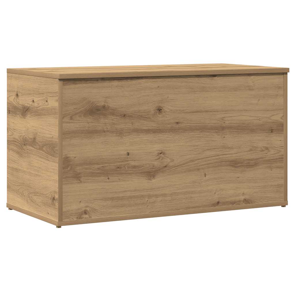 vidaXL Skrzynia, dąb artisan, 84x42x46 cm, materiał drewnopochodny